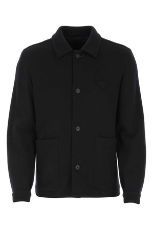 PRADA Midnight Blue Cashmere Blend Jacket for Men