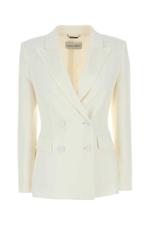 ALBERTA FERRETTI Elegant White Stretch Blazer for Women