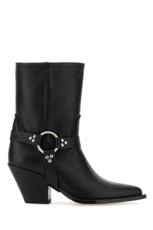 SONORA Chic Nappa Leather Ankle Boots with 7cm Heel