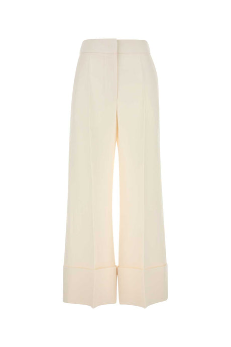 VALENTINO GARAVANI Ivory Wool Blend Pants for Women