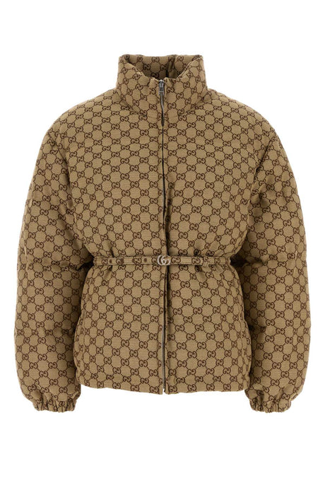 GUCCI Elegant GG Fabric Down Jacket for Women