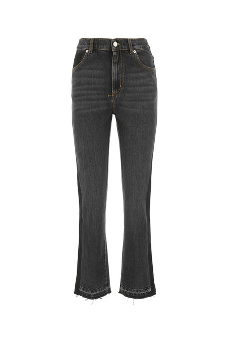 ALEXANDER MCQUEEN Classic Black Denim Jeans for Women