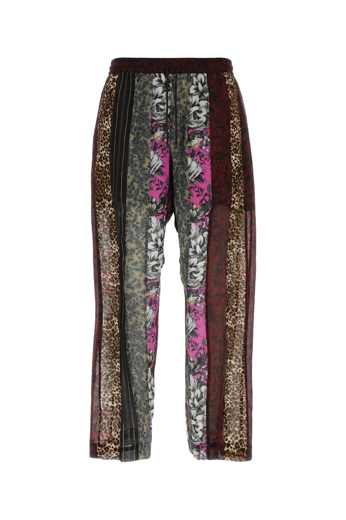 DRIES VAN NOTEN Printed Viscose Pants for Men - 23S Collection