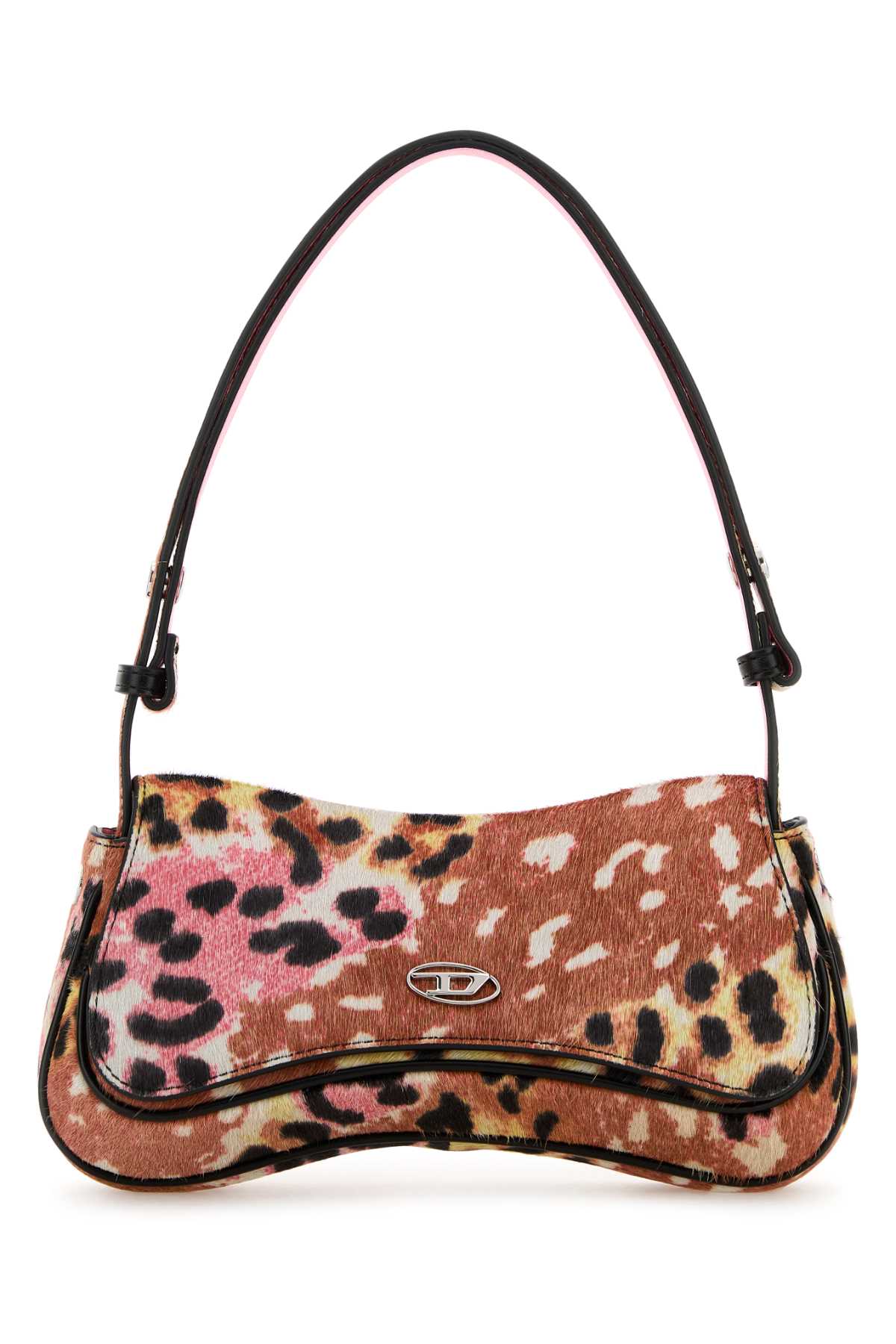 DIESEL Mini Printed Leather Hair Play Shoulder Handbag