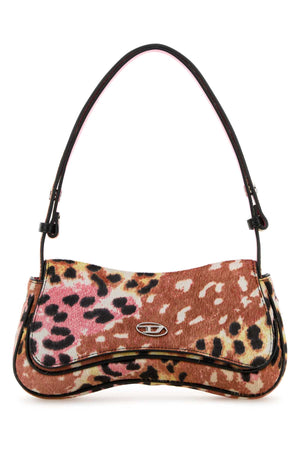 DIESEL Mini Printed Leather Hair Play Shoulder Handbag