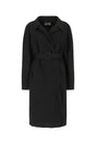 BALENCIAGA Midnight Blue Cotton Overcoat for Women