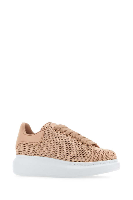 ALEXANDER MCQUEEN Crochet Sneakers with Leather Accents