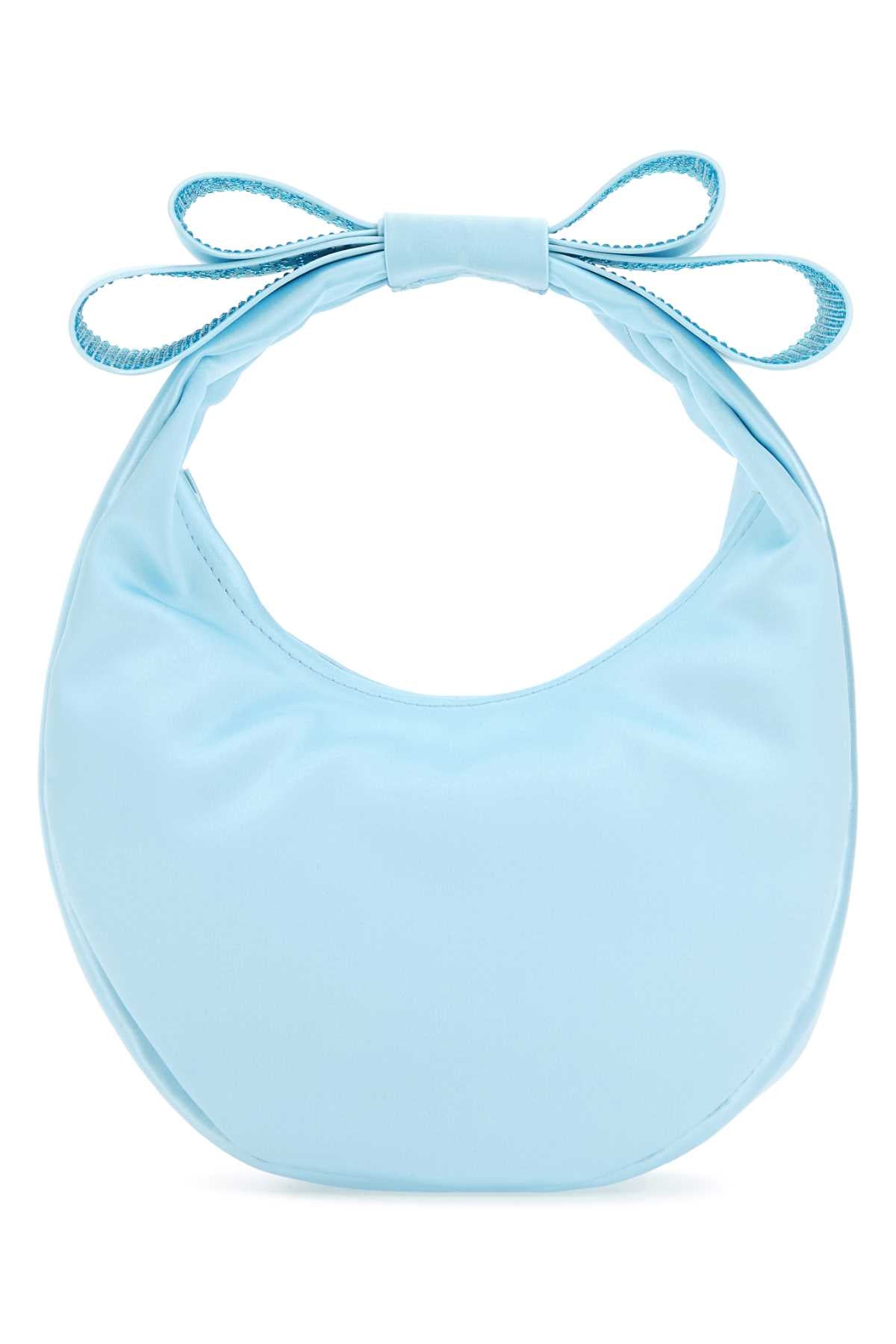 MACH&MACH Mini Pastel Light Blue Satin Handbag