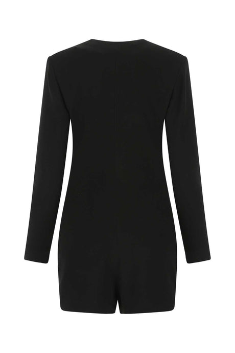 SAINT LAURENT Elegant Black Crepe Jumpsuit