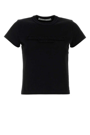 ALEXANDER WANG Essential Black Cotton T-Shirt