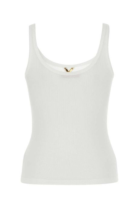 VALENTINO GARAVANI Stretch Cotton Tank Top for Women