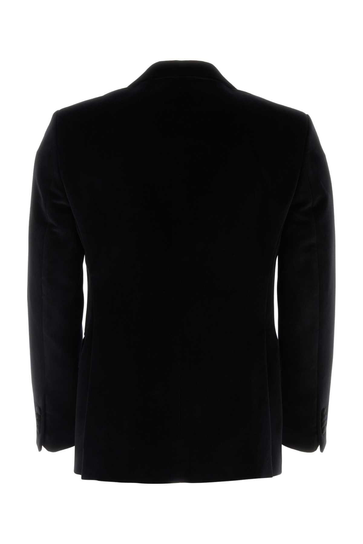 PT TORINO Classic Black Wool Blazer for Men