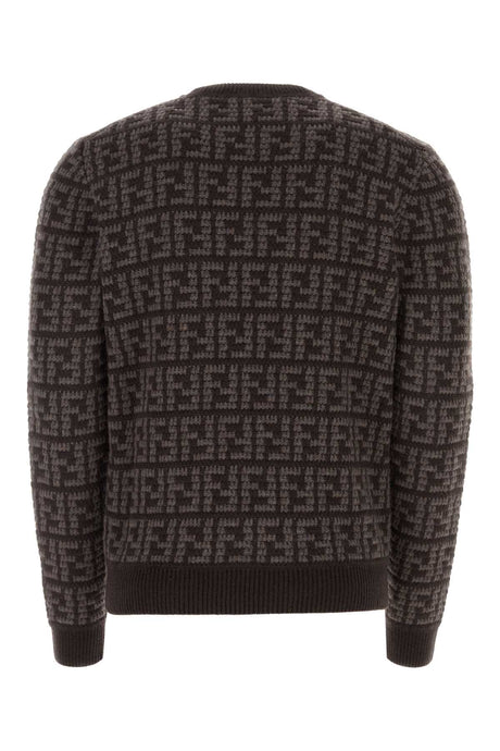 FENDI Embroidered Cashmere Sweater for Men - Perfect for Fall/Winter 2024