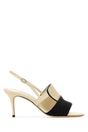 MANOLO BLAHNIK Elegant Raffia Fabiola Sandals with 7 cm Heel Height