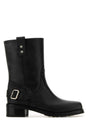 SONORA chic Black Leather Ankle Boots