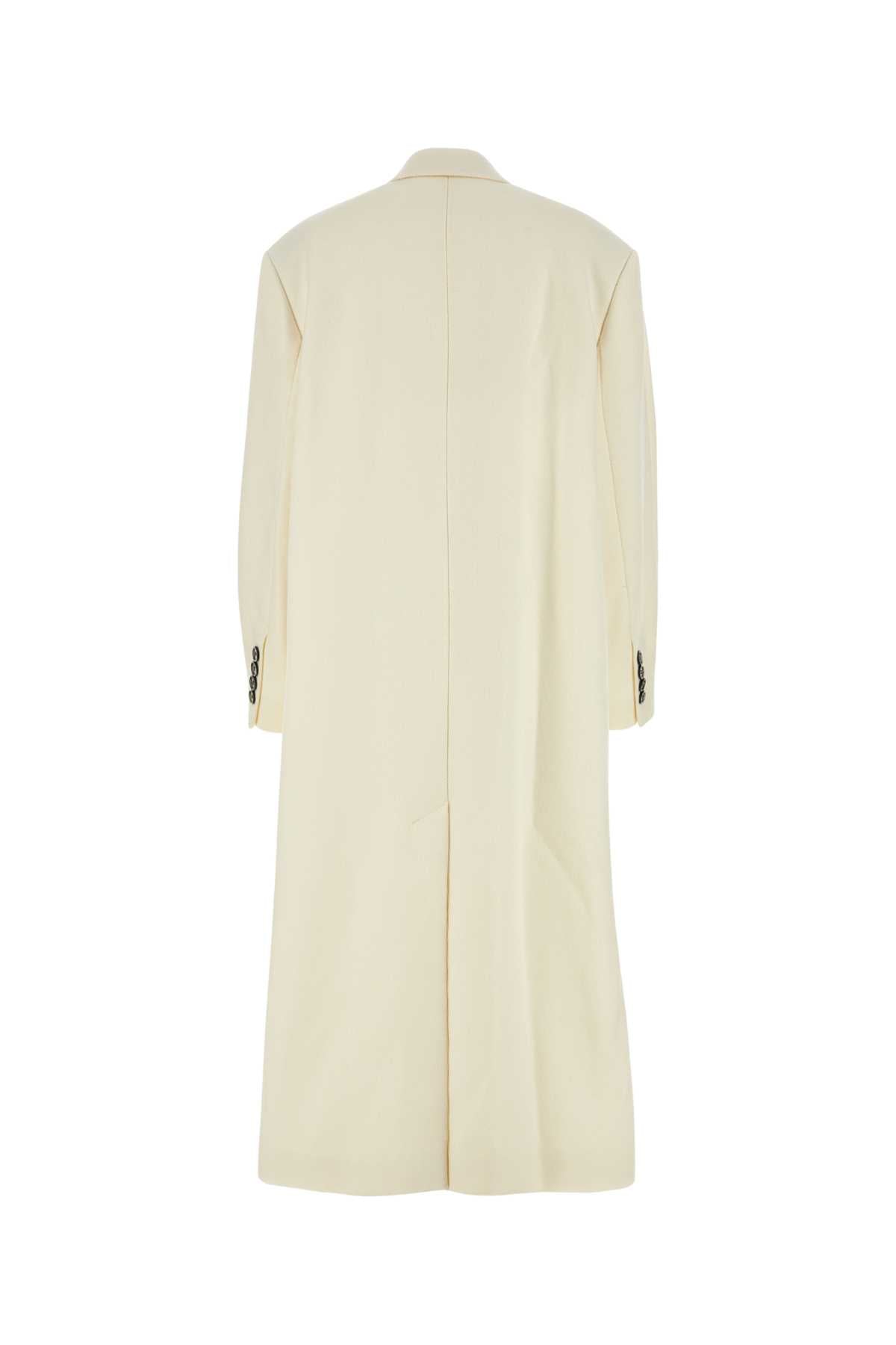 AMI Ivory Wool Blend Oversized Jacket