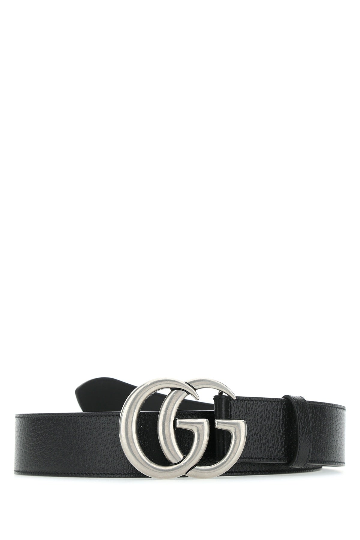 GUCCI Classic Black Leather Belt - 4 cm Height