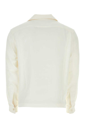 BODE Ivory Silk Trillium Shirt