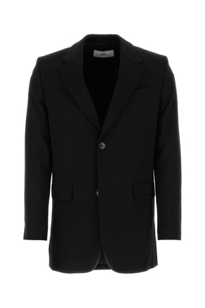 AMI Classic Black Wool Blazer for Men