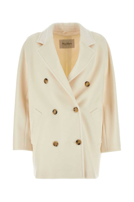 MAX MARA Ivory Wool Blend Rebus Jacket for Women - 24W Season