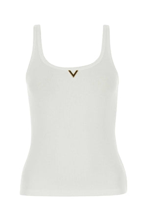 VALENTINO GARAVANI Stretch Cotton Tank Top for Women