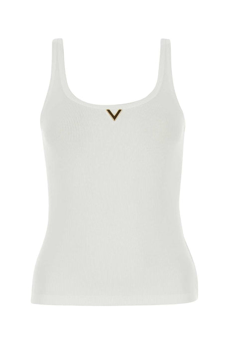 VALENTINO GARAVANI Stretch Cotton Tank Top for Women