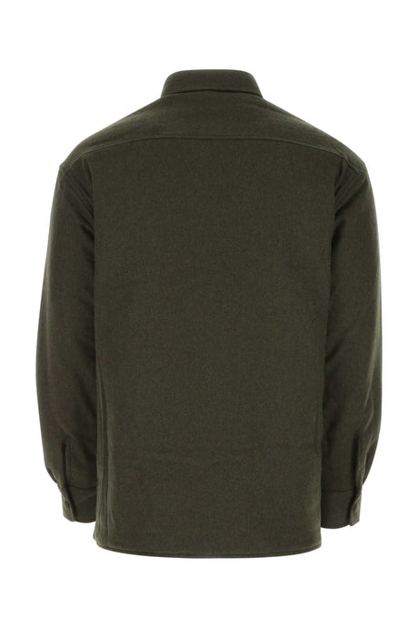 GIVENCHY Stylish Army Green Wool Blend Jacket for Men