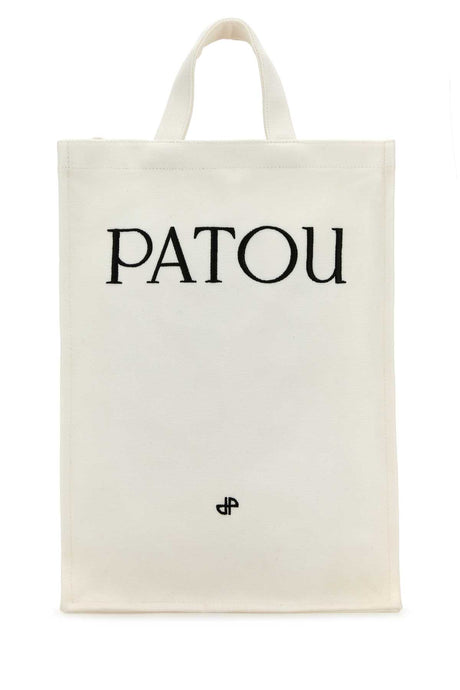 PATOU Canvas Shopping Handbag - 27x39cm