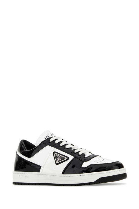 PRADA Two-Tone Leather Downtown Sneakers for Men