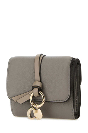 CHLOE Mini Grey Leather Alphabet Wallet