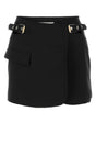 DION LEE Sleek Black Mini Skirt for Women