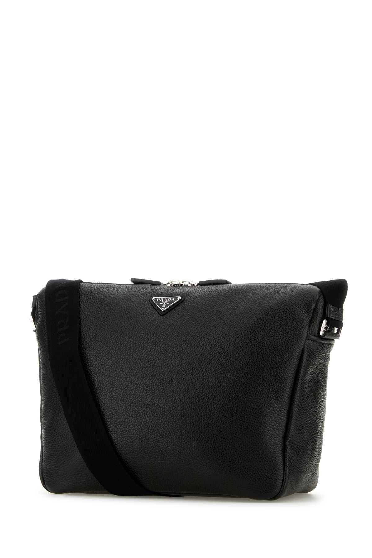 PRADA Mini Black Leather Crossbody Handbag