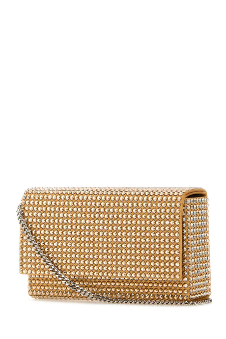 AMINA MUADDI Embellished Satin Mini Paloma Clutch