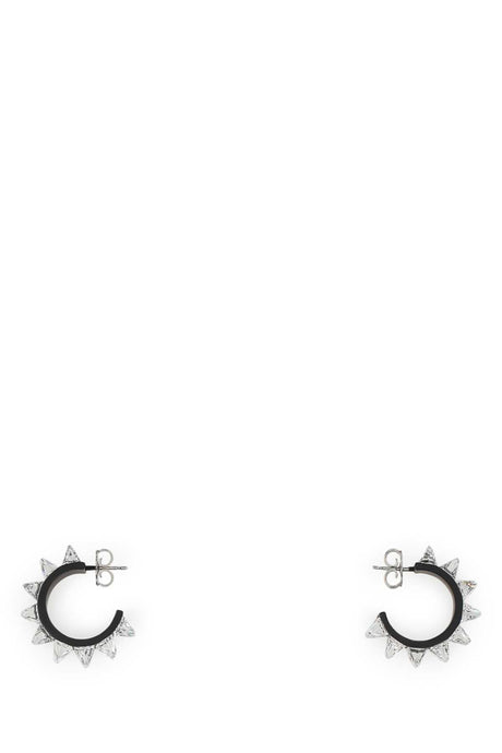 AMINA MUADDI Mini Embellished Metal Karma Earrings