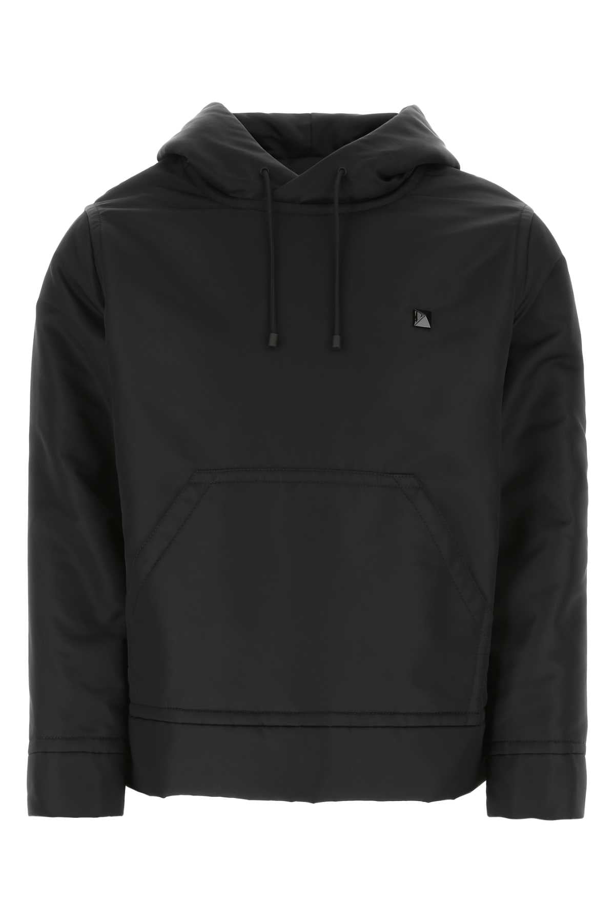 VALENTINO GARAVANI Essential Black Nylon Sweatshirt for Men