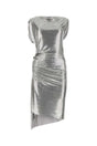 PACO RABANNE Silver Chainmail Mini Dress