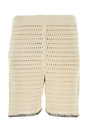 ALANUI Mini Sand Crochet Bermuda Shorts for Men