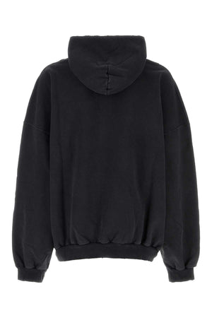 BALENCIAGA Charcoal Cotton Sweatshirt for Men