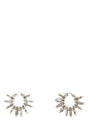 AMINA MUADDI Silver Multi Ring Hoop Earrings - 5cm x 5cm