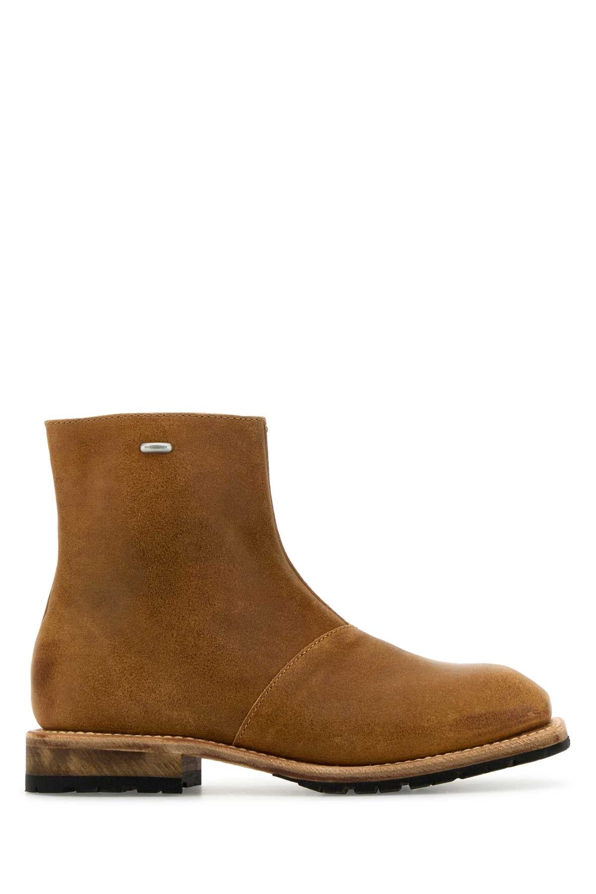 OUR LEGACY Men's Camel Leather Ankle Boots