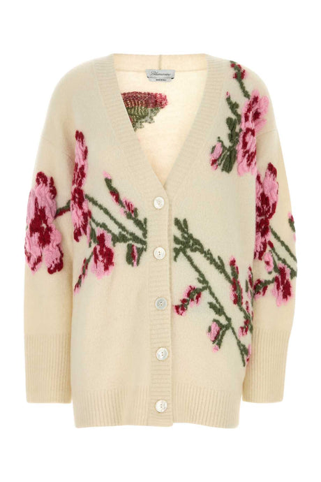 BLUMARINE Embroidered Oversize Cardigan