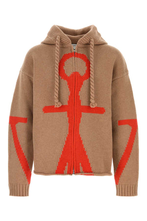 JW ANDERSON Zip Up Anchor Hoodie - Men's