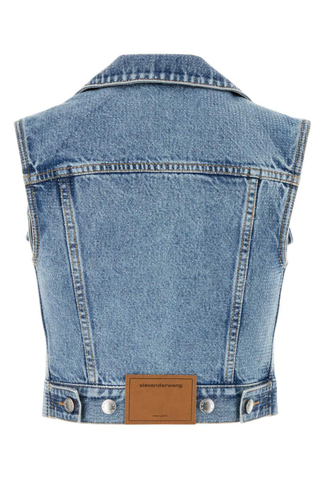 ALEXANDER WANG Embellished Denim Vest