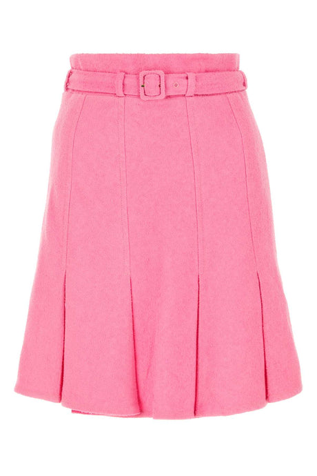 PATOU Chic Pink Bouclé Mini Skirt