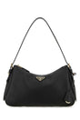 PRADA Black Leather Medium Shoulder Handbag