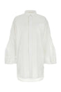 SACAI Classic White Poplin Shirt Dress