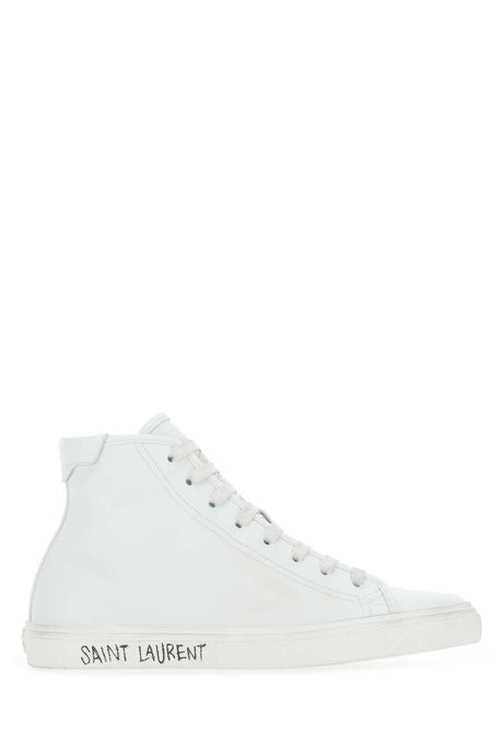 SAINT LAURENT Stylish Leather Malibu Sneakers for Men