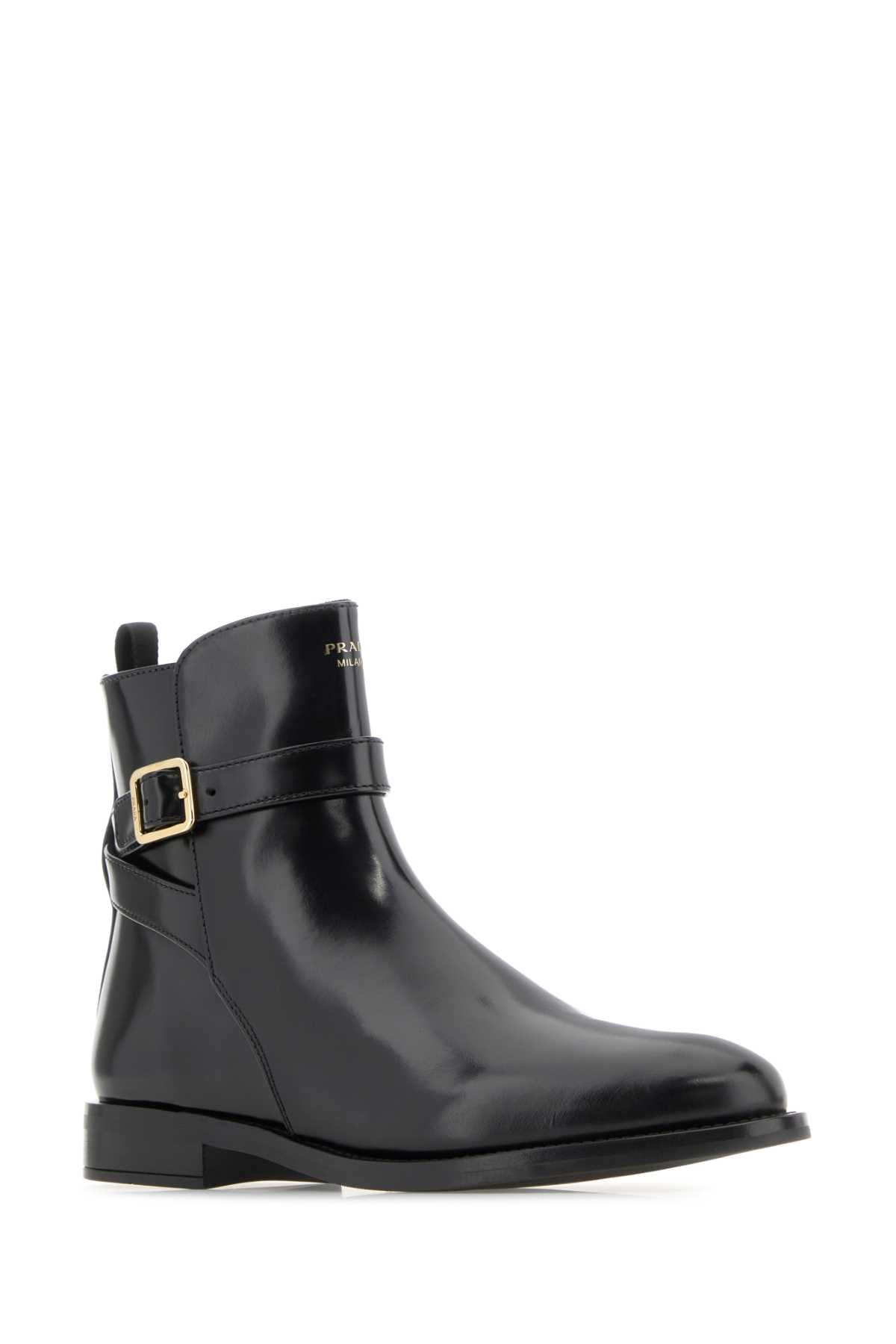 PRADA Stylish Leather Ankle Boots for Women