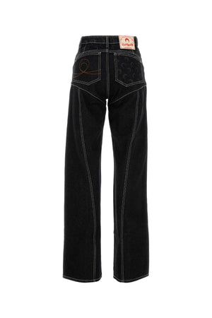 MARINE SERRE Stylish Black Denim Jeans for Women