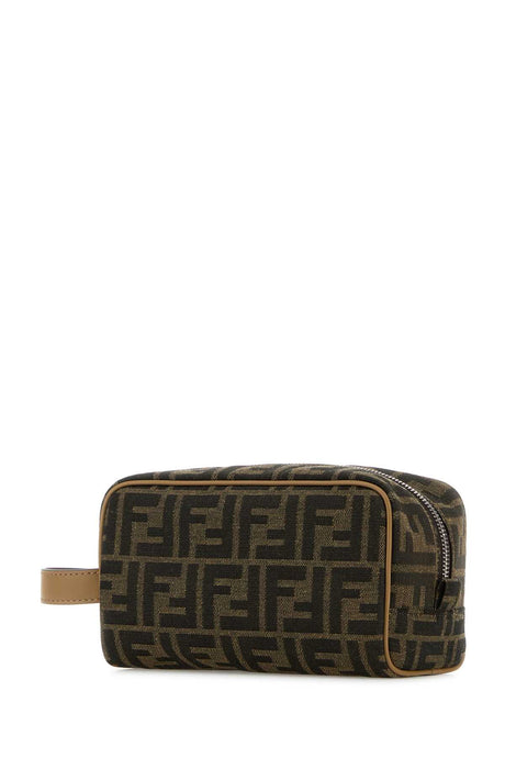 FENDI Mini Embroidered Jacquard Beauty Case